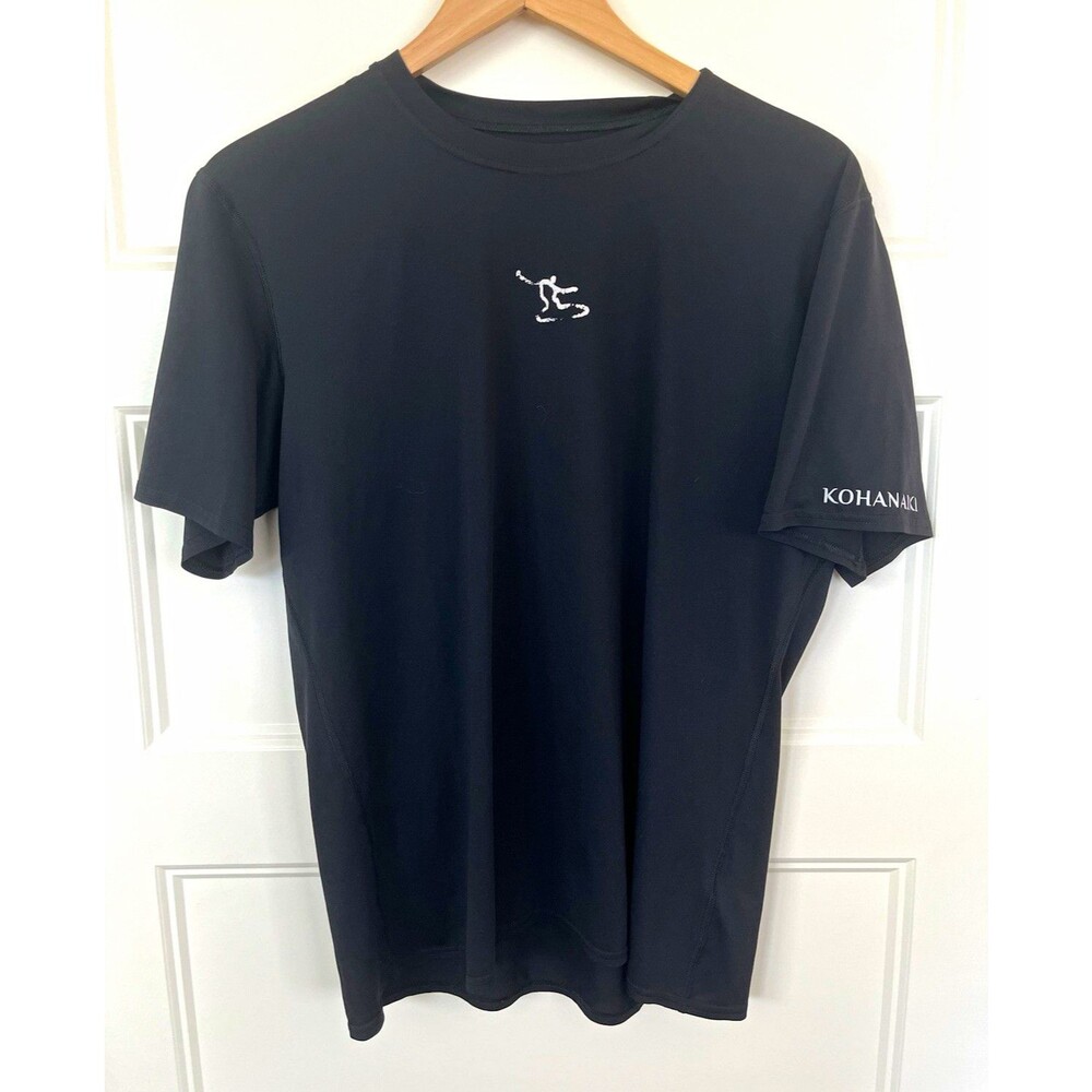 Patagonia Capilene Kohanaiki Base Layer T-Shirt Men's Large Black Crew Neck